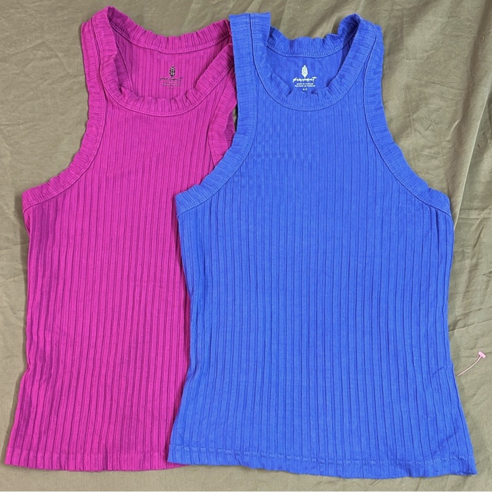 FP Movement Two Ribbed Tank Top Lot sz S